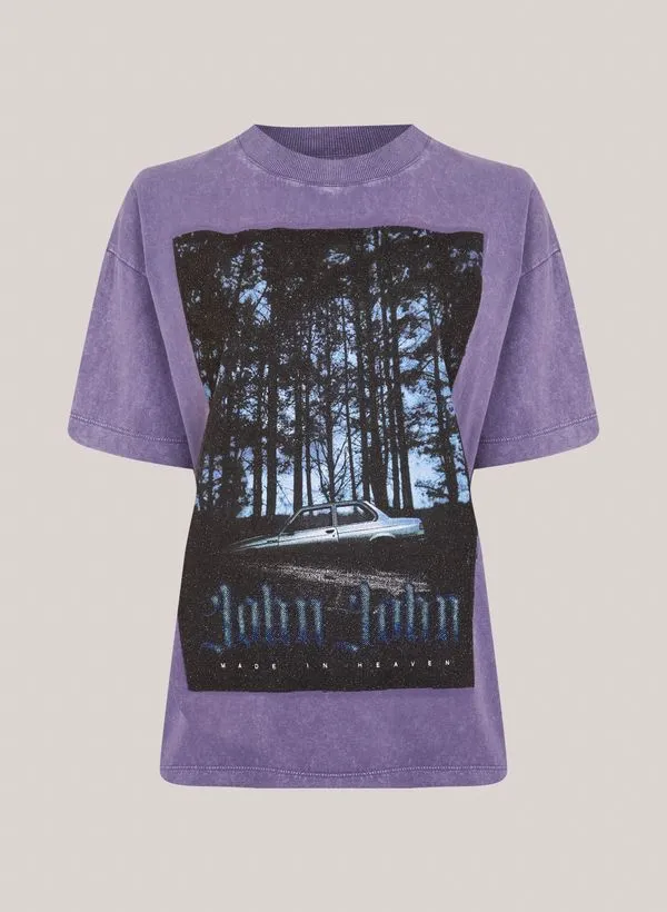 Camiseta Ampla Forest Car John John Feminina M