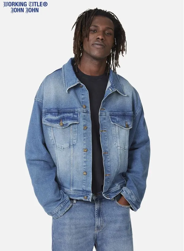 Jaqueta Jeans Oversized Blue WT John John Masculina P