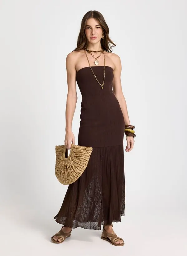 Vestido Le Lis Flor Tricot Feminino PP