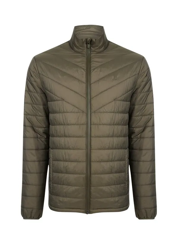 Jaqueta Puffer Nylon Com Neoprene Masculina Individual M