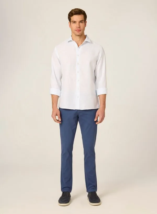 Calça Chino Slim Sarja Dudalina Masculina 46