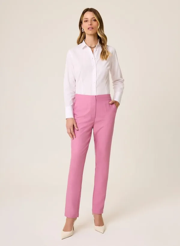 Calça Slim Fit Elástico Adriana Dudalina Feminina 48