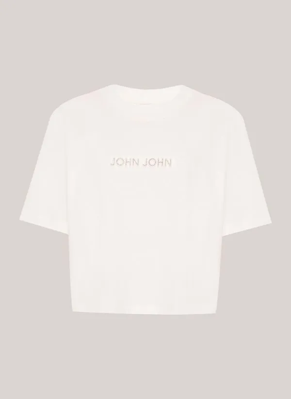Camiseta Ampla New Alexa Off John John Feminina PP
