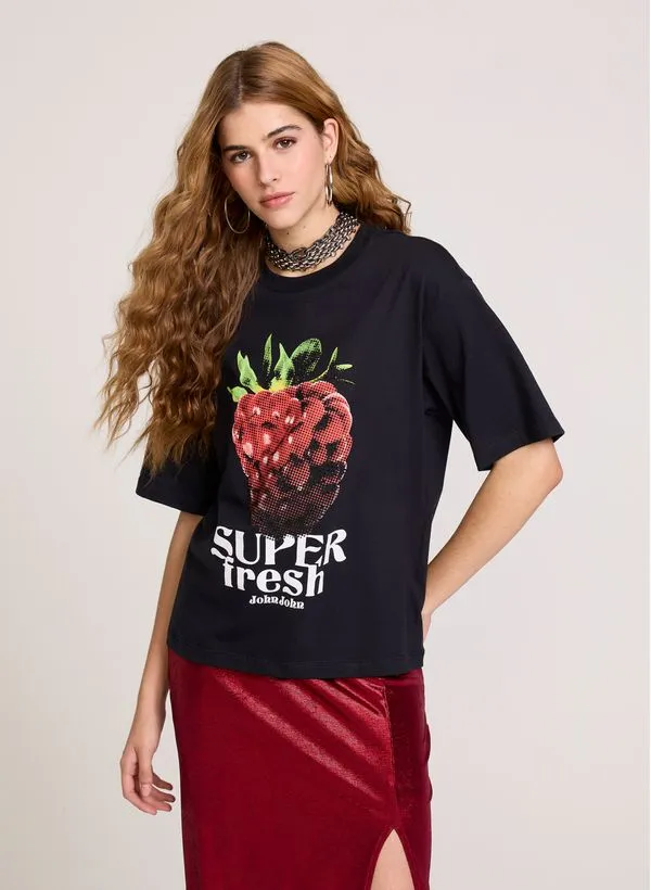 Camiseta Reta Super Fresh John John Feminina P
