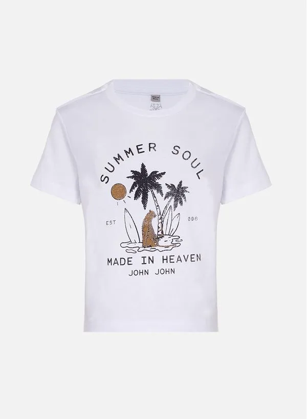 Camiseta Summer Soul White John John Feminina P