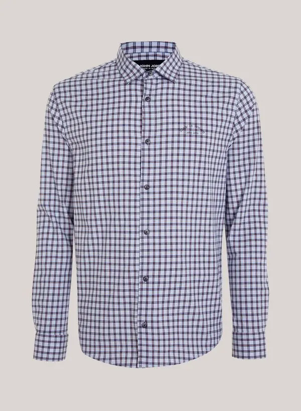 Camisa Regular Fit Cotton Square John John Masculina PP