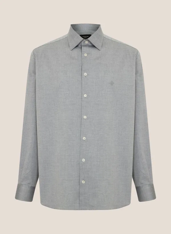Camisa Comfort Fit Maquinetada Dudalina Masculina 38