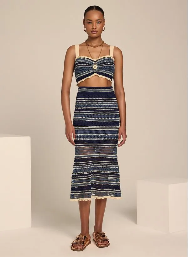 Top Le Lis Tie Tricot Feminina G