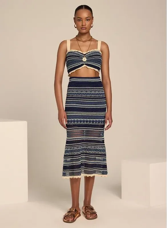 Top Le Lis Tie Tricot Feminina G