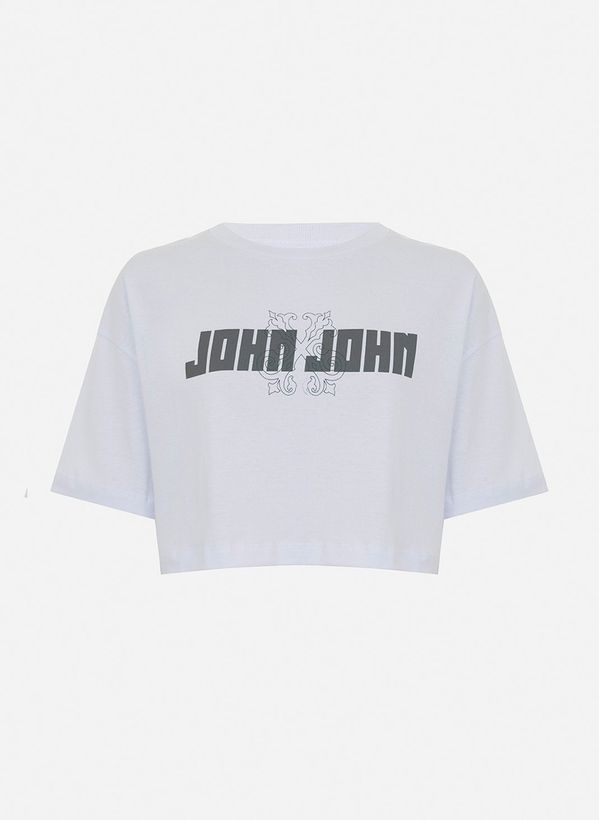 Camiseta Cropped Key John White John John Feminina GG