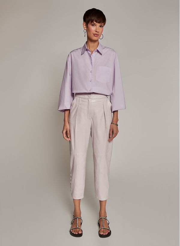 Calça Le Lis Perla Couro Feminina 36