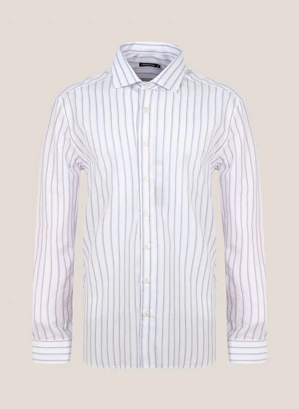 Camisa Slim Fit Listrado Dudalina Masculina 1