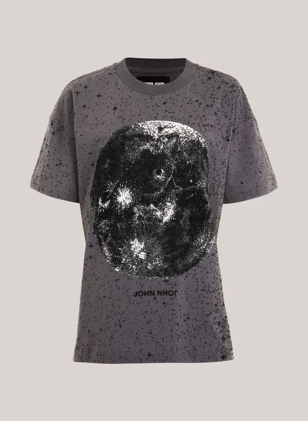 Camiseta Reta Shy Moon John John Feminina M