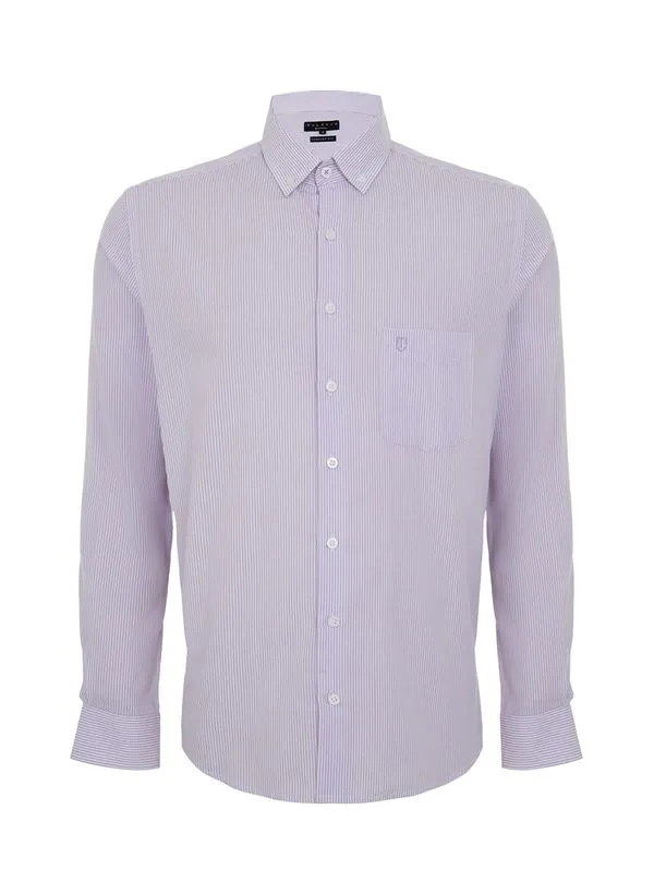 Camisa Comfort Fit Listrada Masculina Individual 2