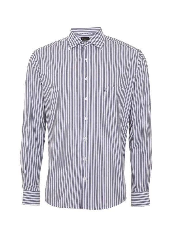 Camisa Comfort Listrado Masculina Individual 7