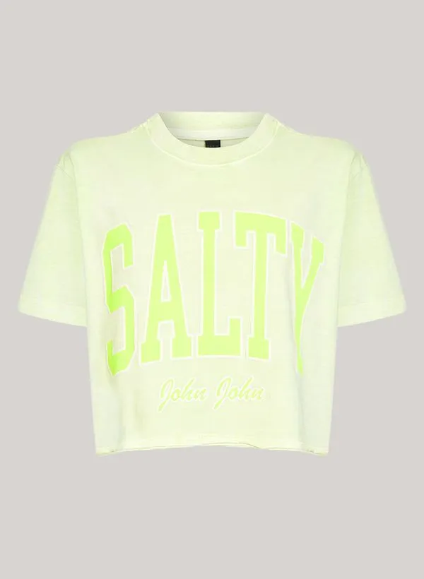Camiseta Cropped Salty Soul Green John John Feminina GG