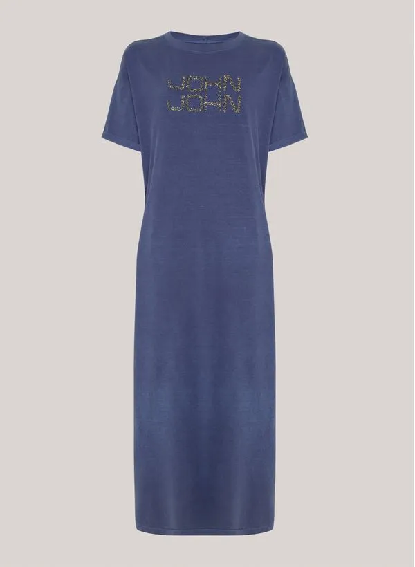 Vestido Amplo Bright Azul John John Feminino P