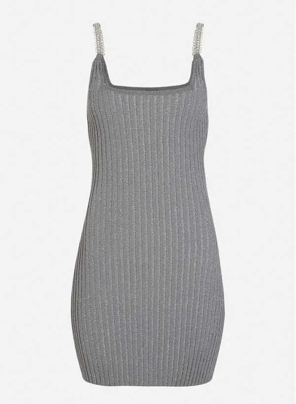 Vestido Justo Rob Cinza John John Feminino GG