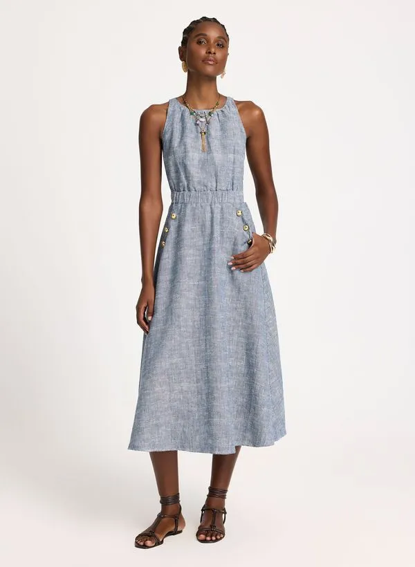 Vestido Le Lis Midi Tereza Feminino 40