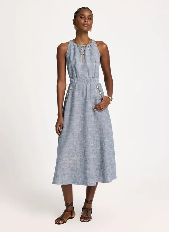Vestido Le Lis Midi Tereza Feminino 40