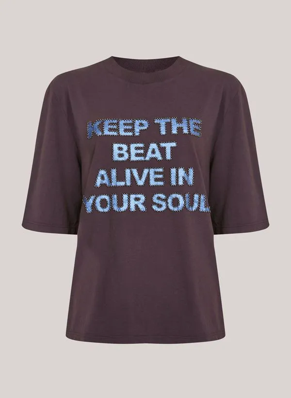Camiseta Ampla Keep The Beat John John Feminina P