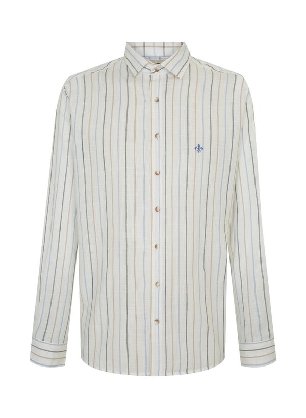 Camisa Slim Fit Flamê Listrada Dudalina Masculina 5