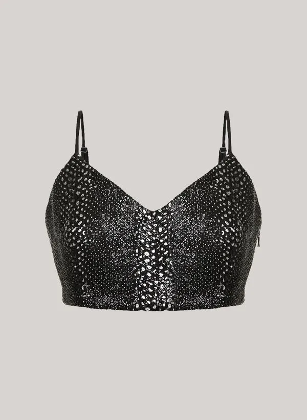 Blusa Cropped Narrow John John Feminina G
