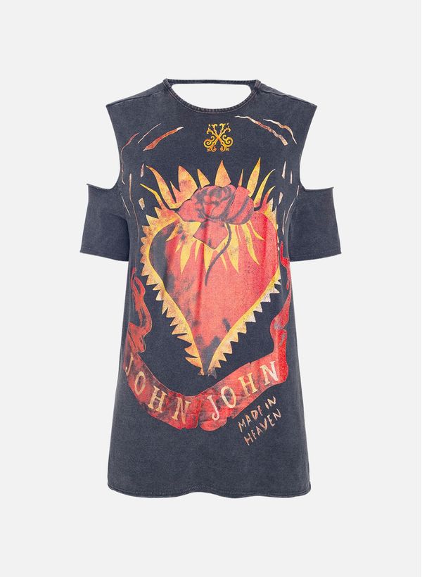 Camiseta Reta Heart Roses John John Feminina G