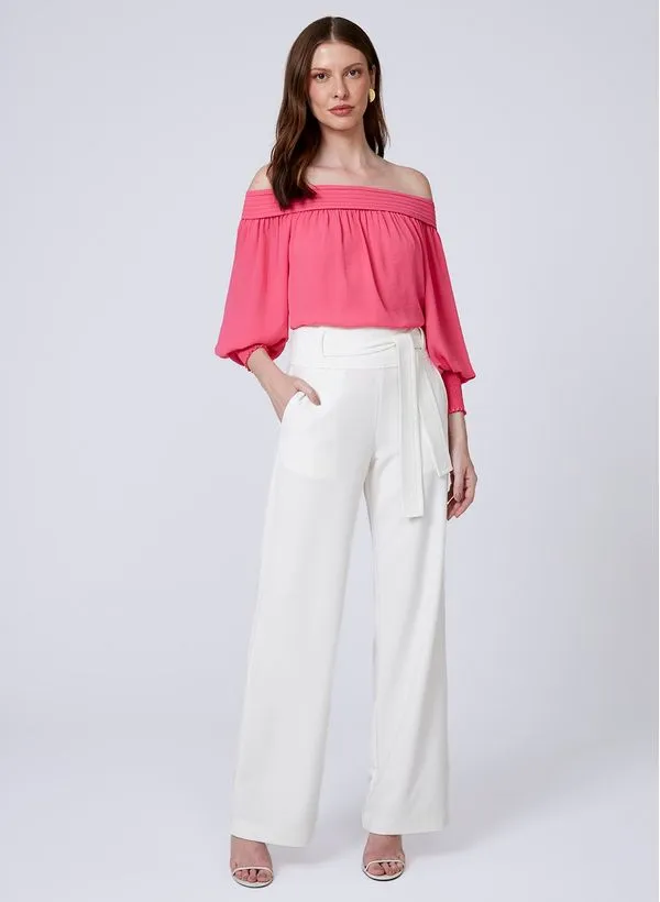Blusa Neusa Ombro a Ombro Dudalina Feminina 42