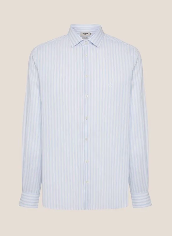 Camisa Slim Fit Listrada Dudalina Masculina 44
