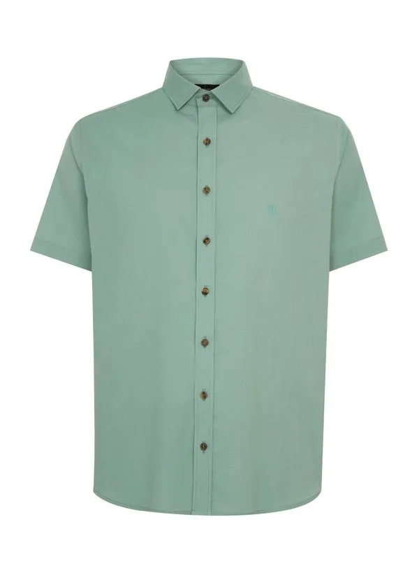Camisa Comfort Fit Color Slub Masculina Individual 3