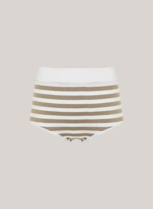 Hot Pant Gold Stripes John John Feminina G