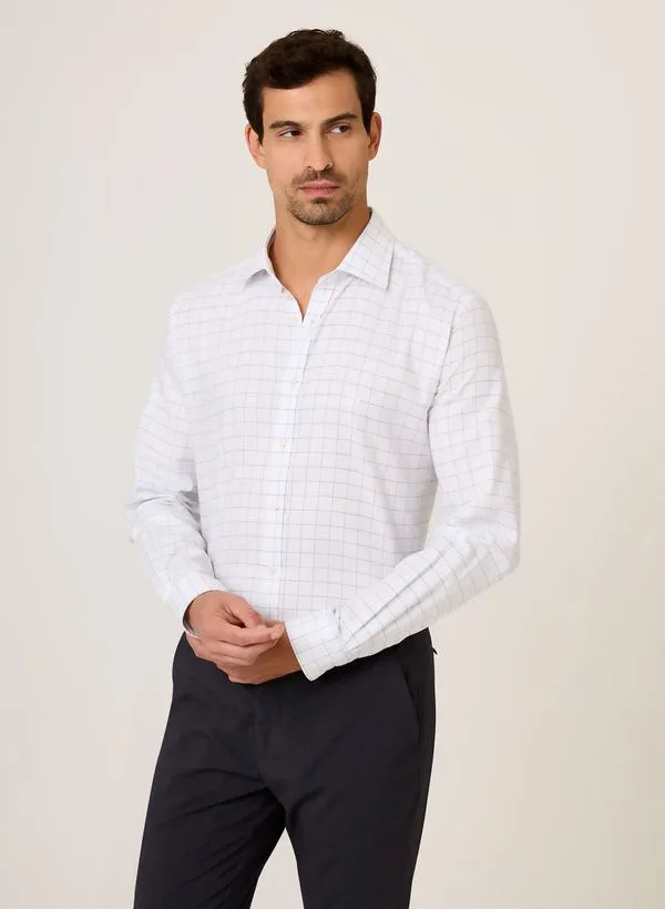 Camisa Comfort Fit Oxford Xadrez Dudalina Masculina 2