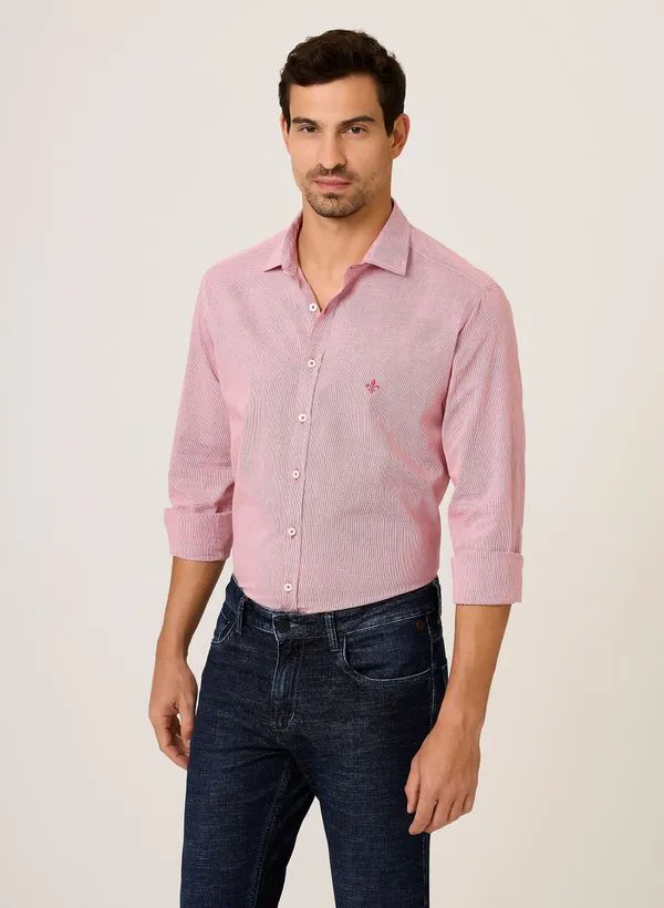 Camisa Slim Fit Micro Vichy Dudalina Masculina 4