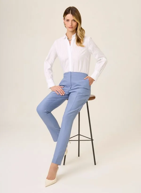 Calça Alfaiataria Elástico Adriana Dudalina Feminina 42