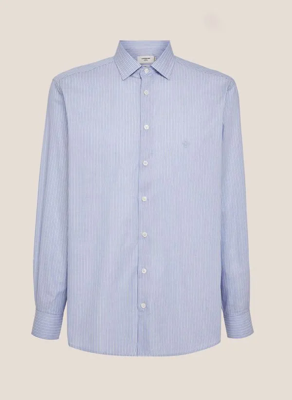 Camisa Comfort Fit Listrada Dudalina Masculina 54