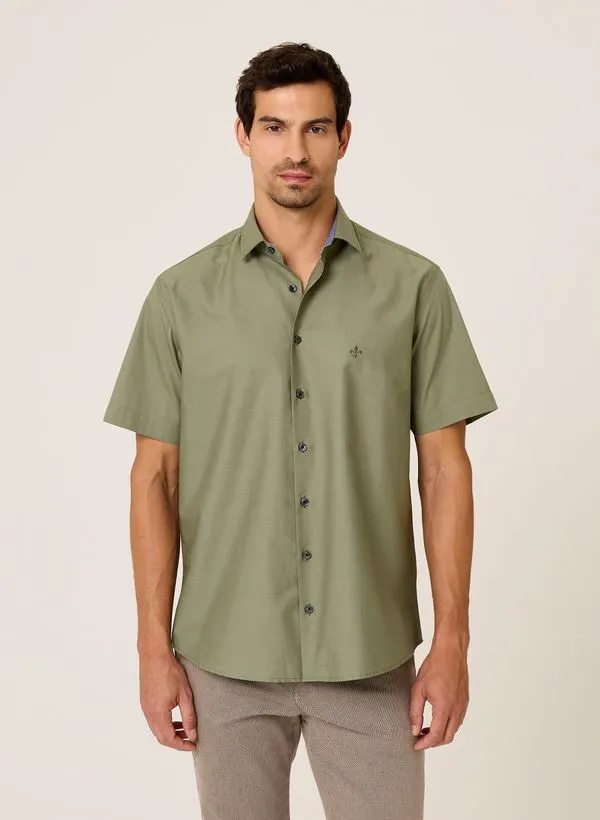 Camisa Comfort Fit Tricoline Dudalina Masculina 10