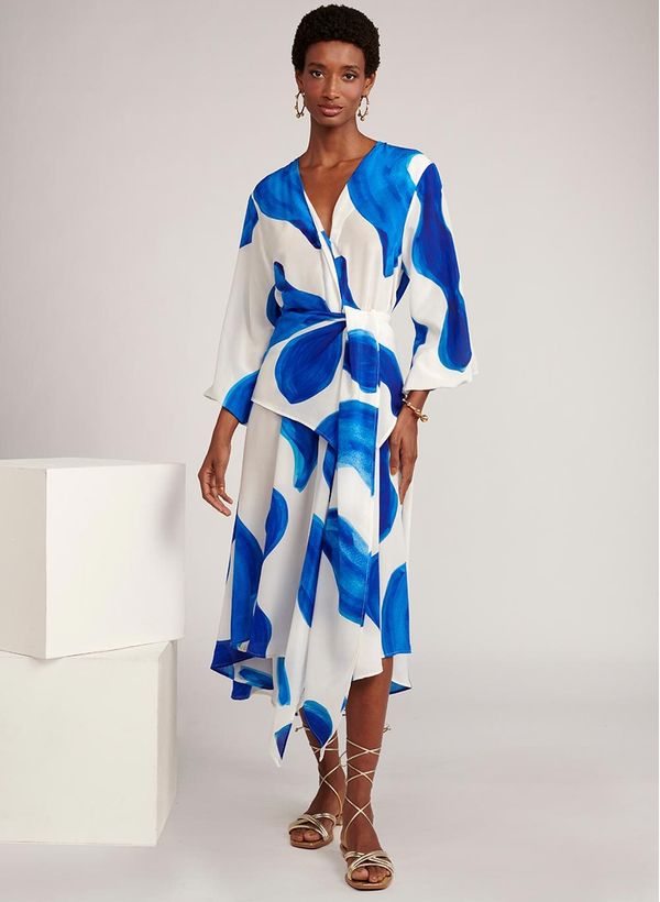 Chemise Le Lis e BDLN Ohana Seda Feminina 40