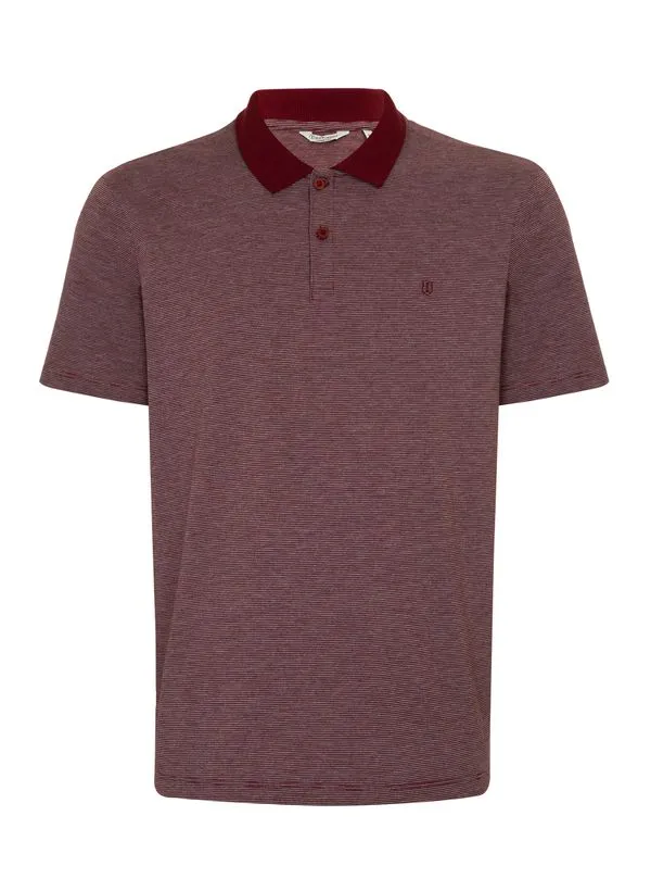 Polo Comfort Fit Listrada Masculina Individual P