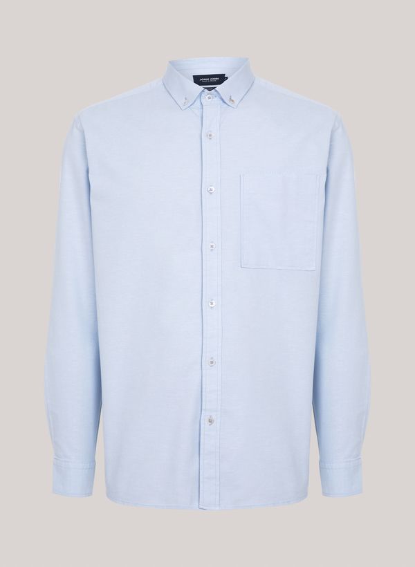 Camisa Relaxed Fit Ox Stretch Blue John John Masculina P