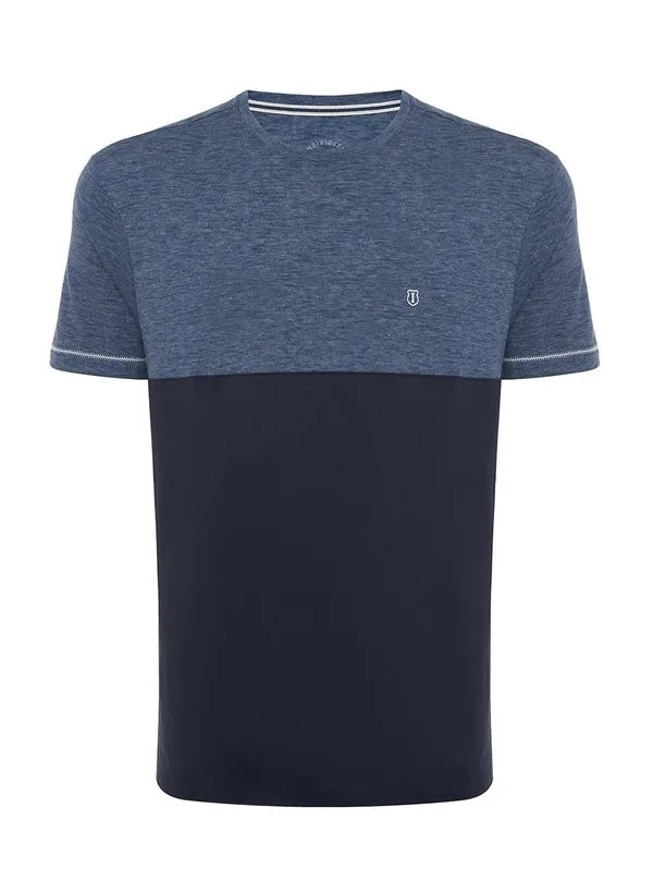 Camiseta Regular Fit Recorte Malha Eco Masculina Individual G