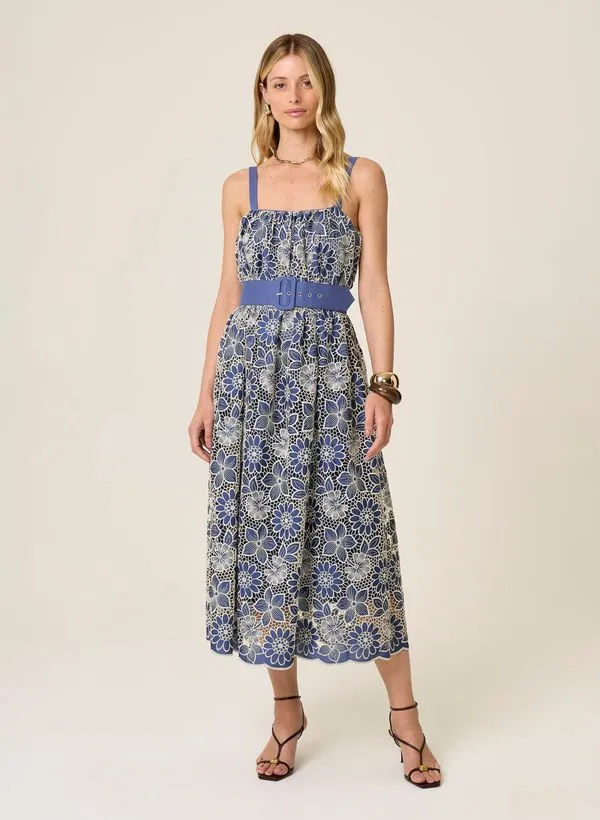 Vestido Midi Laise Lenize Dudalina Feminina 40