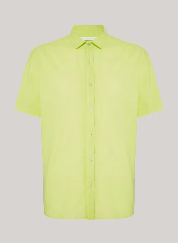 Camisa Relaxed Fit Cotton Lime John John Masculina GG