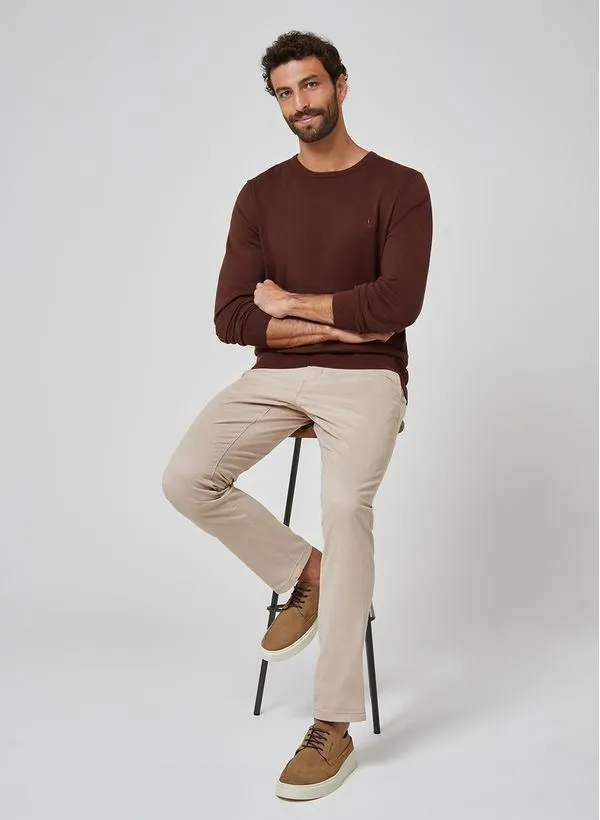 Suéter Tricot Básico Dudalina Masculino GG