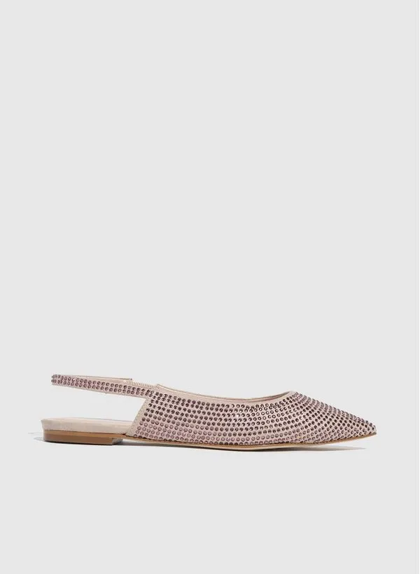 Sapatilha Slingback Crystal Rose Bo.Bô Feminina 38