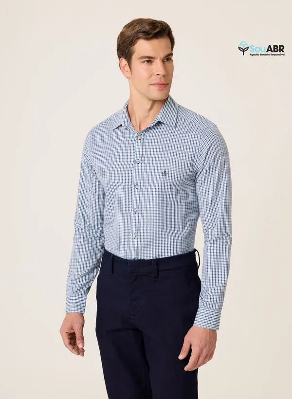 Camisa Milano Fit Xadrez Dudalina Masculina 1