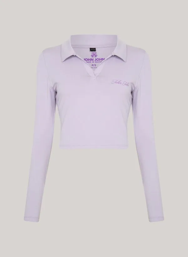 Blusa Polo Justa Eliza Uva John John Feminina P