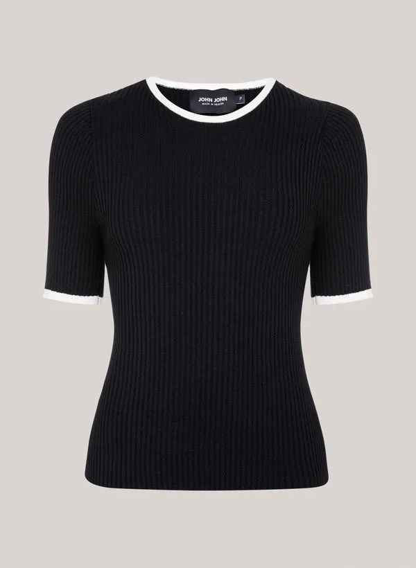 Blusa Justa Courtney Black John John Feminina P