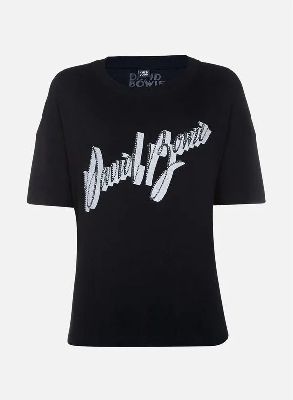 Camiseta Reta Signature Black John John Feminina GG