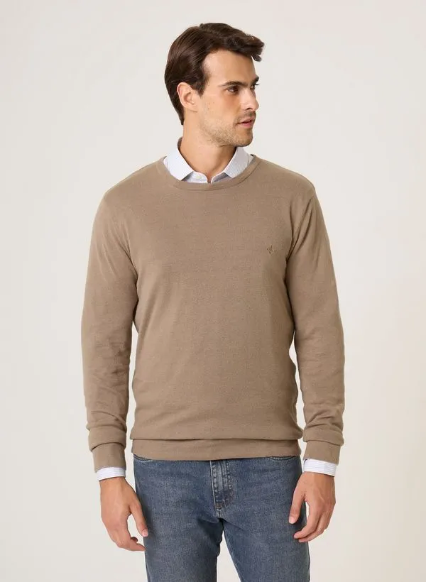 Suéter Tricot Dupla Face Cotton Dudalina Masculina G